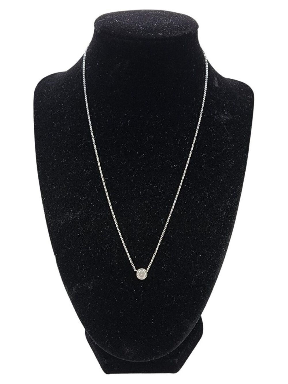GIA CLOSEOUT, 0.91 Carat Round Light Gray Diamond Pendant 14K White